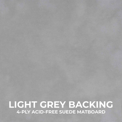 Walnut Shadow Box Frame With Light Grey Acid-Free Suede Backing