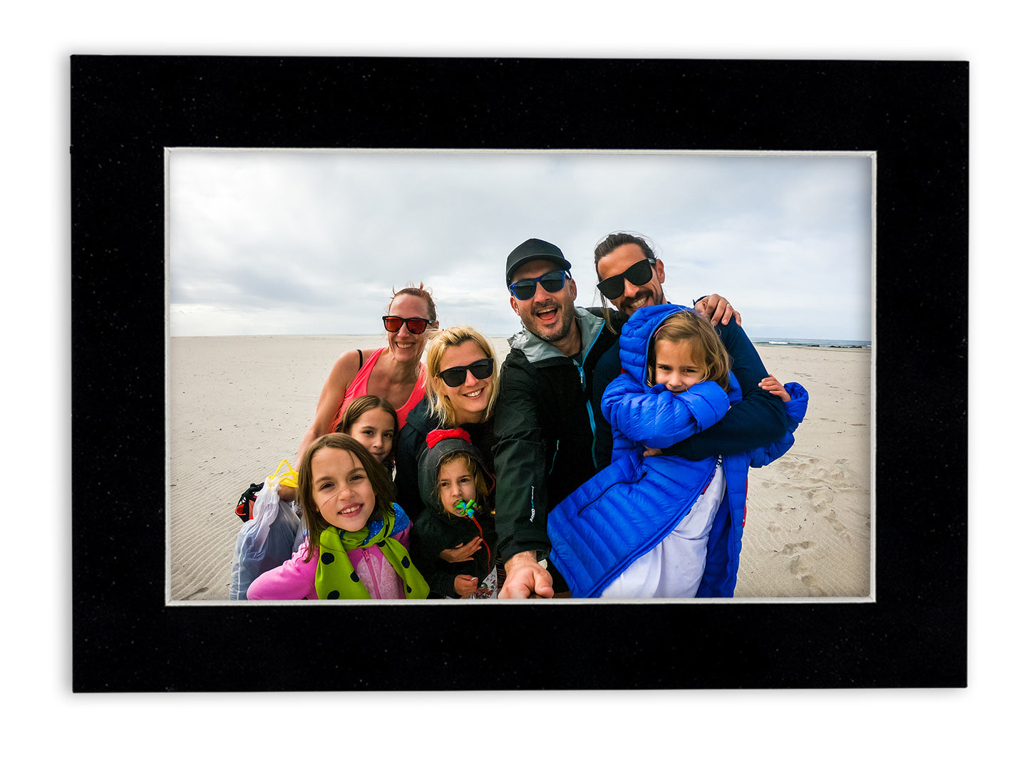 Black Suede Precut Acid-Free Matboard Set with Clear Bag & Backing