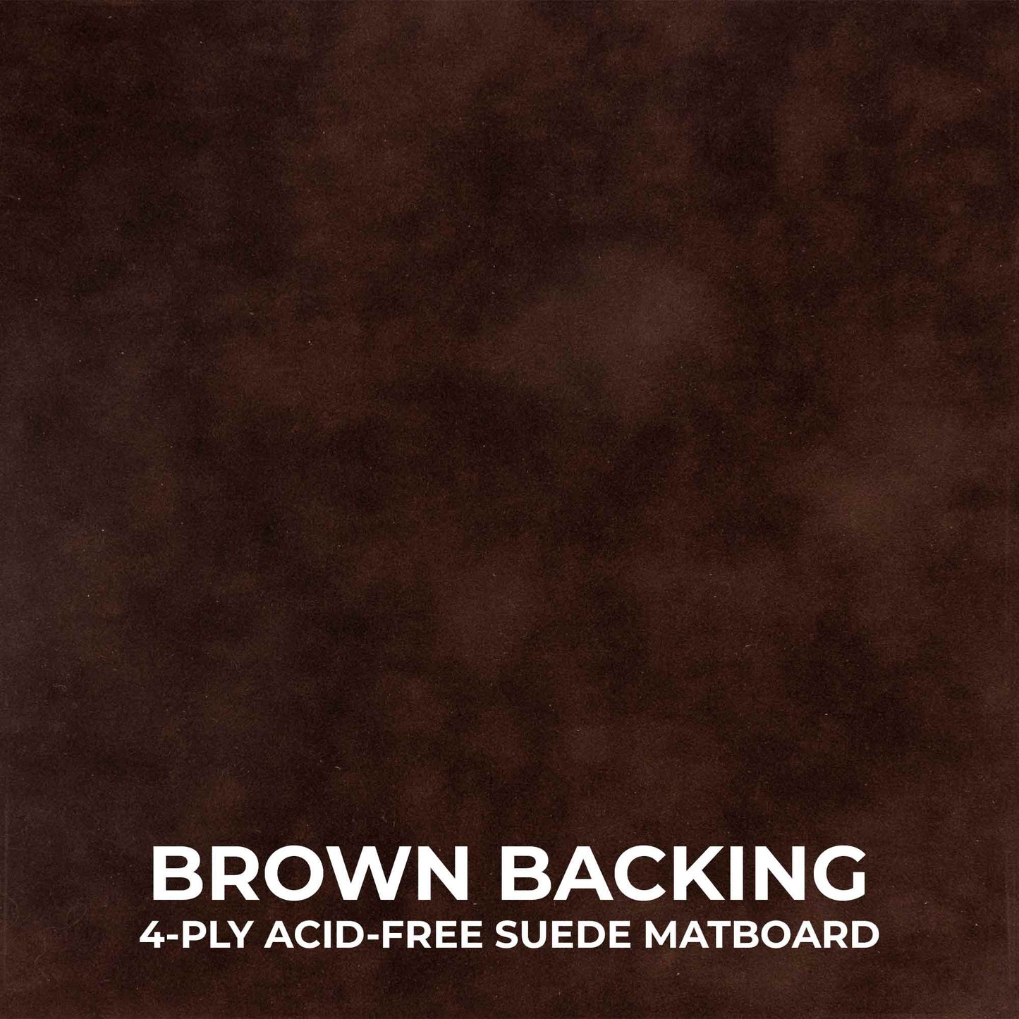Textured Black Shadow Box Frame With Brown Acid-Free Suede Backing