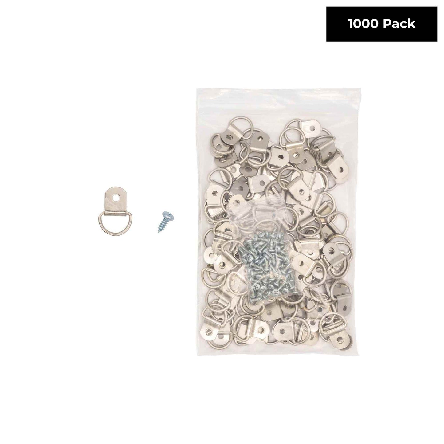 26mm x 35mm Zinc-Plated D Ring Picture Hanger