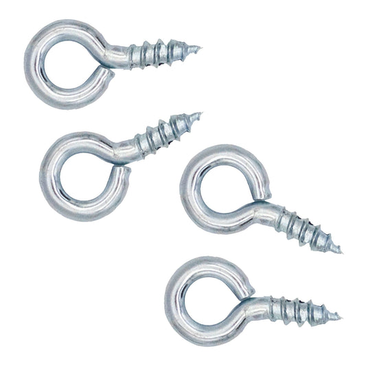 1-1/8" Zinc-Plated Screw Eyes