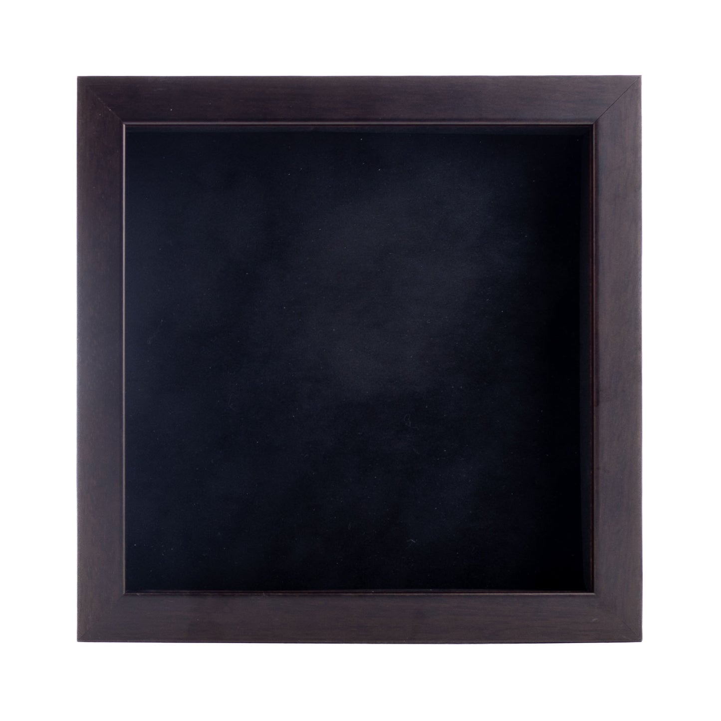 Walnut Shadow Box Frame With Black Acid-Free Suede Backing