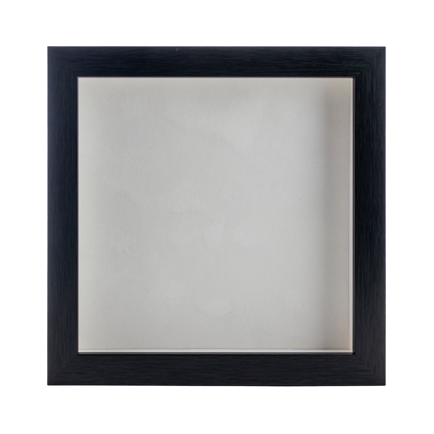 Charcoal Shadow Box Frame With White Acid-Free Suede Backing