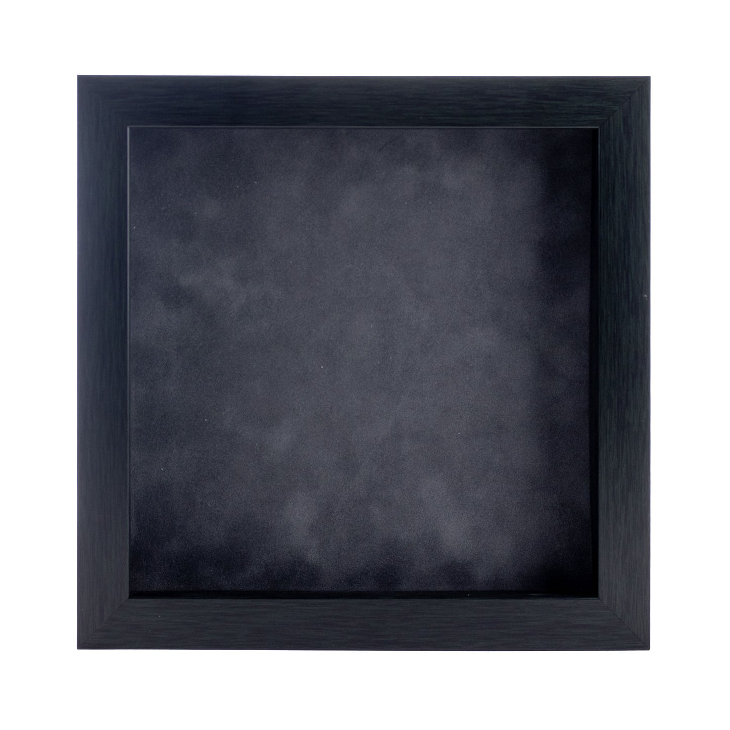 Charcoal Shadow Box Frame With Dark Grey Acid-Free Suede Backing
