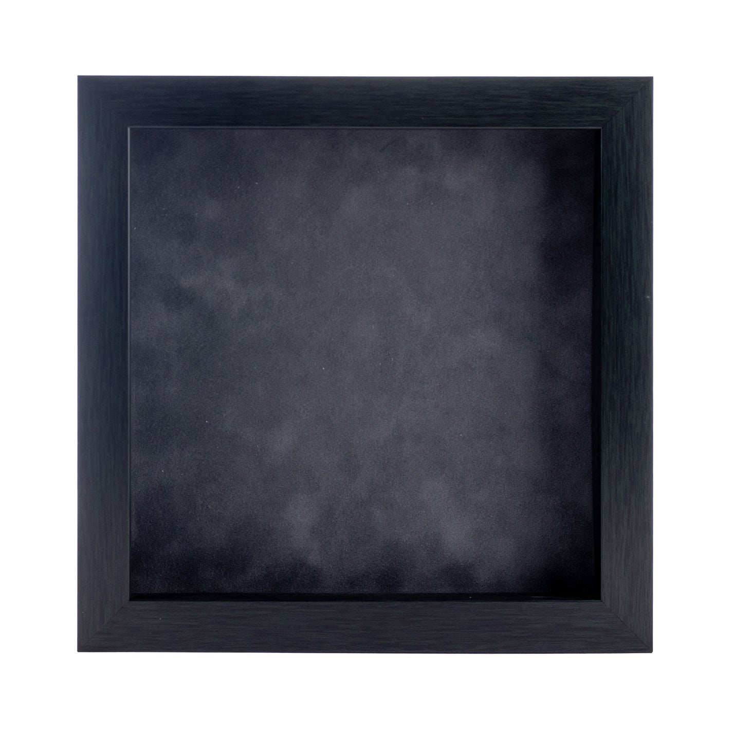Charcoal Shadow Box Frame With Dark Grey AcidFree Suede Backing Poster Palooza Custom