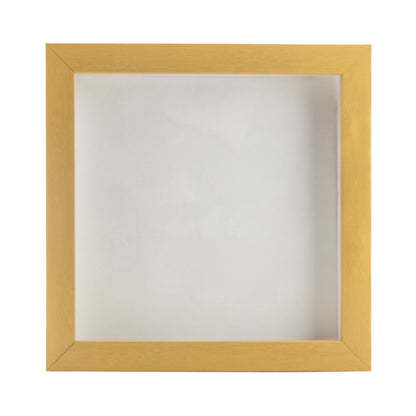 Natural Shadow Box Frame With White Acid-Free Suede Backing
