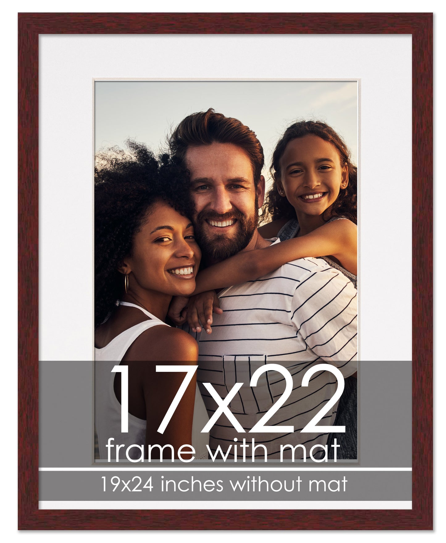 Brown Frame with White Mat