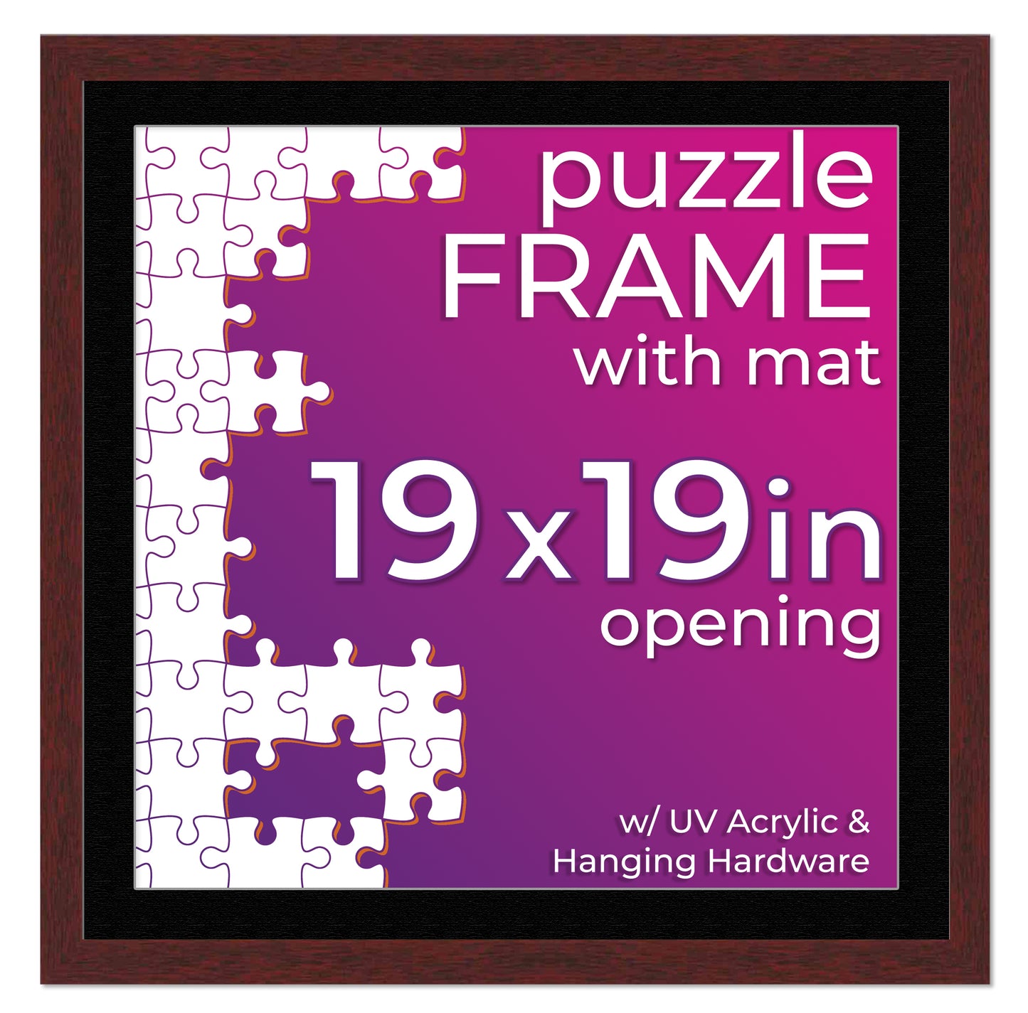 Traditional Mahogany Wood Picture Frame