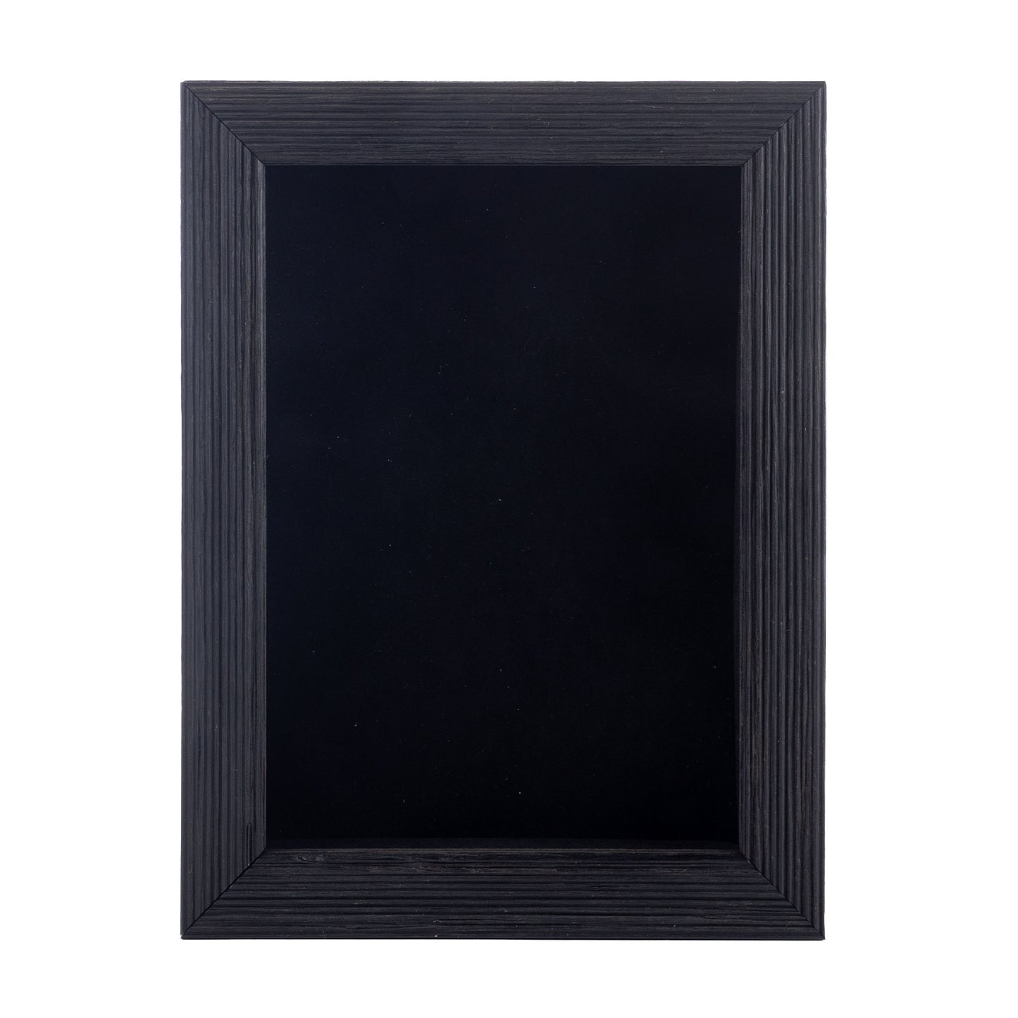 Distressed Black Shadow Box Frame With Black Acid-Free Suede Backing