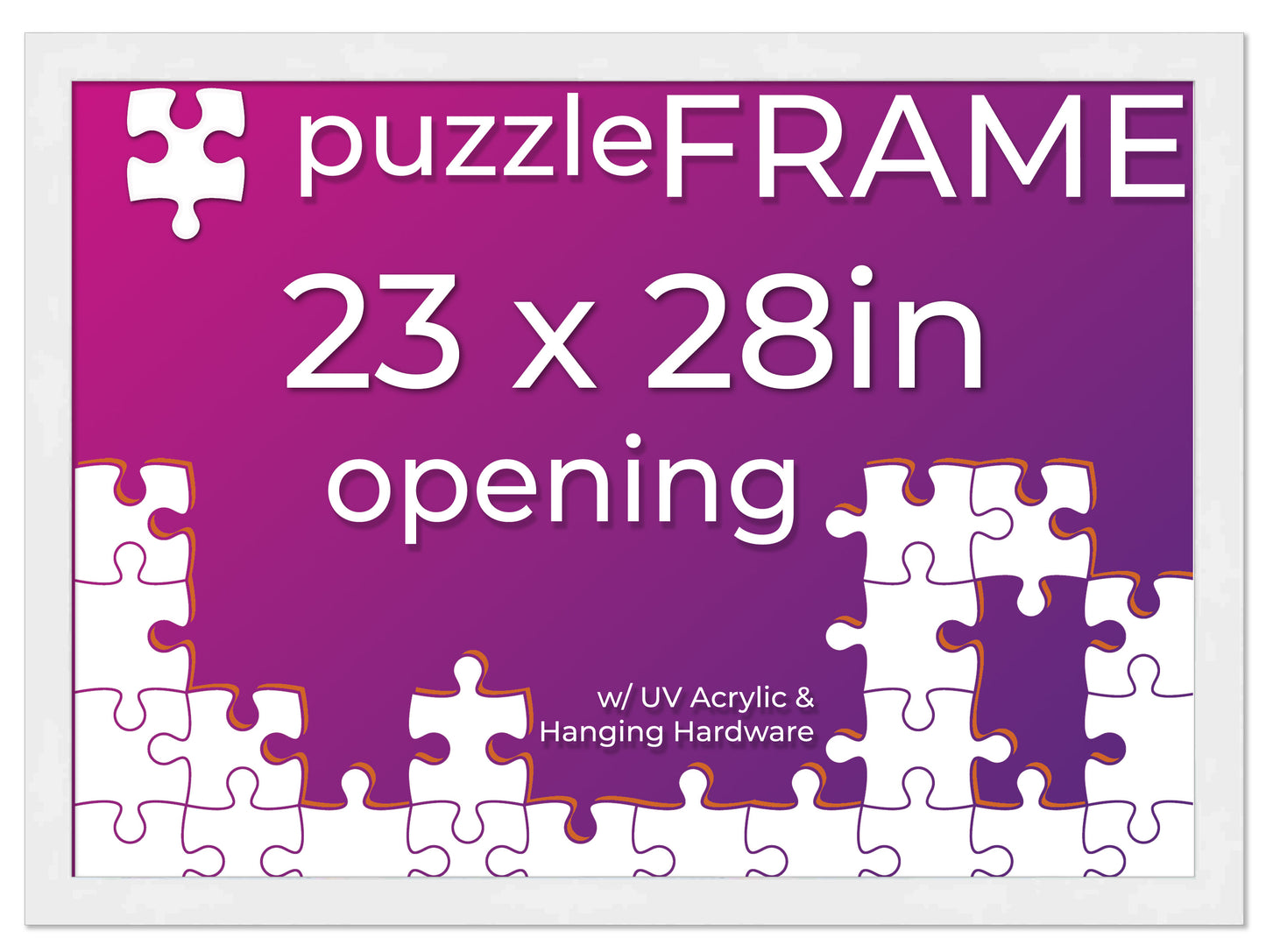 White Frame for Jigsaw Puzzles