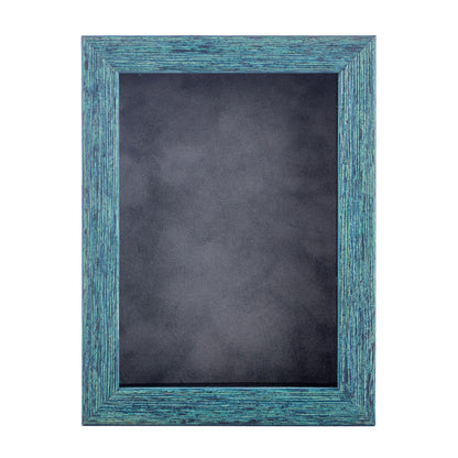 Distressed Blue Shadow Box Frame With Dark Grey Acid-Free Suede Backing