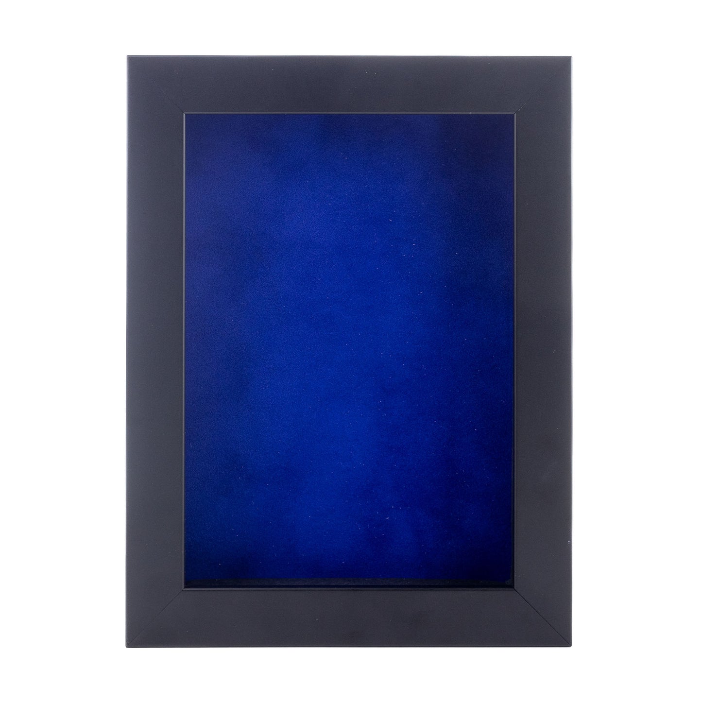 Black Shadow Box Frame With Royal Blue AcidFree Suede Backing PPalooza
