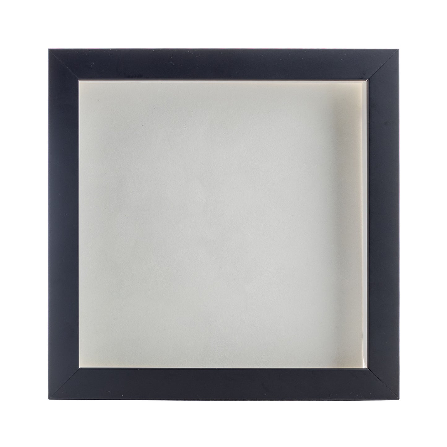 Black Shadow Box Frame With White Acid-Free Suede Backing