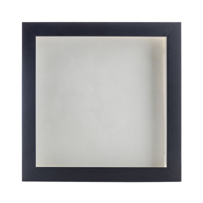 Black Shadow Box Frame With White Acid-Free Suede Backing