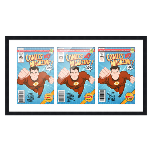 Comic Book Frame for 3 Comic Books