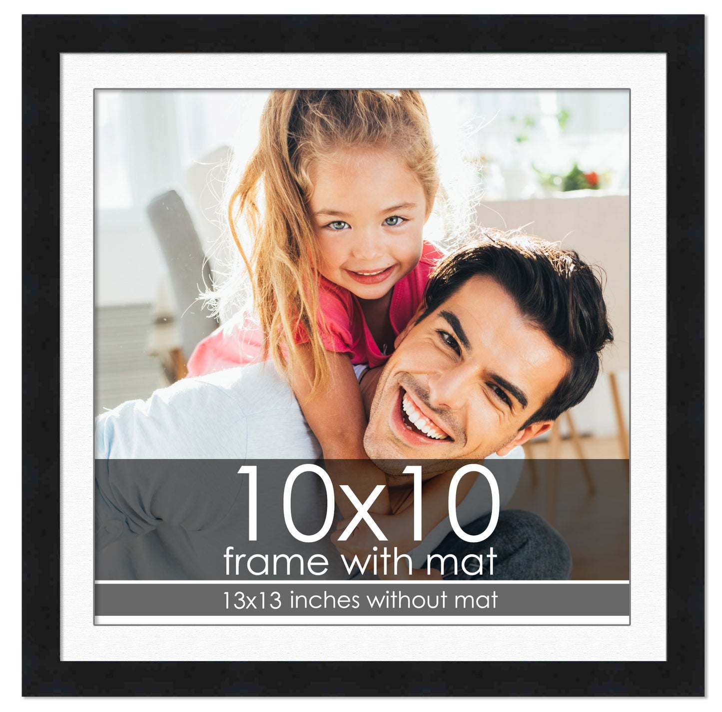 Black Frame with White Mat