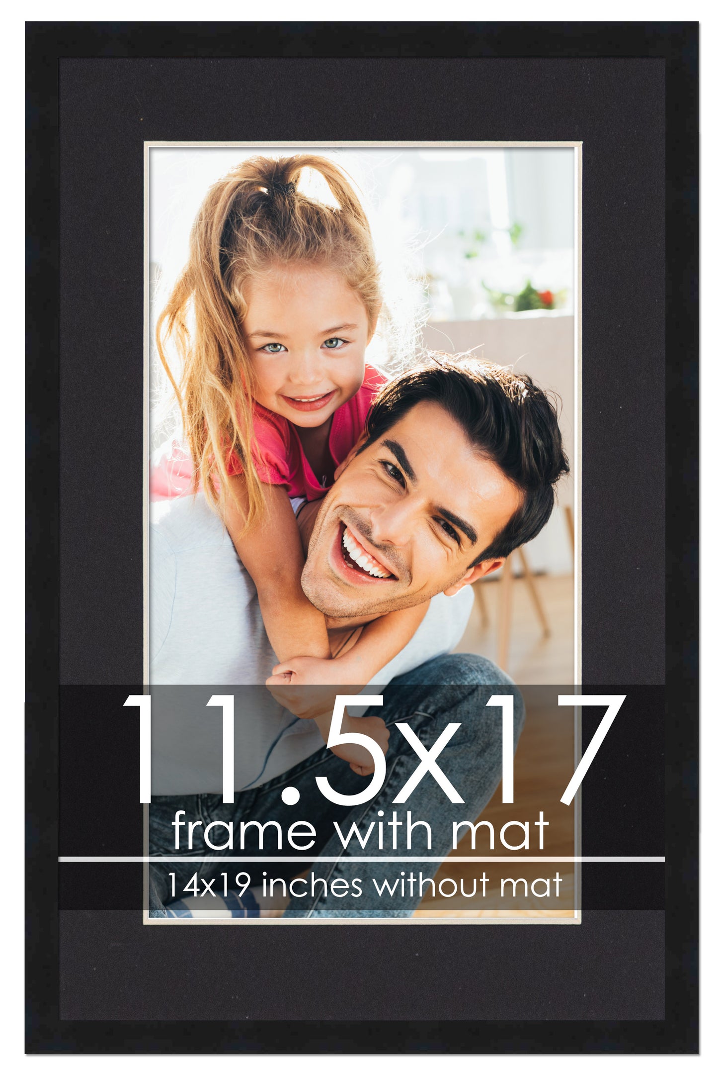 Black Frame with Black Mat