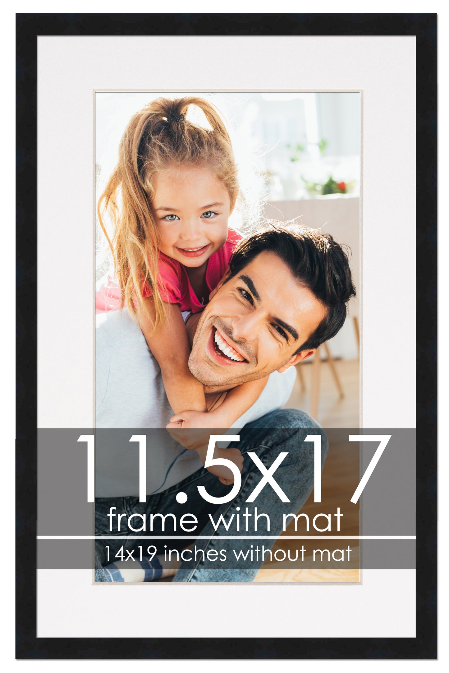 Black Frame with White Mat