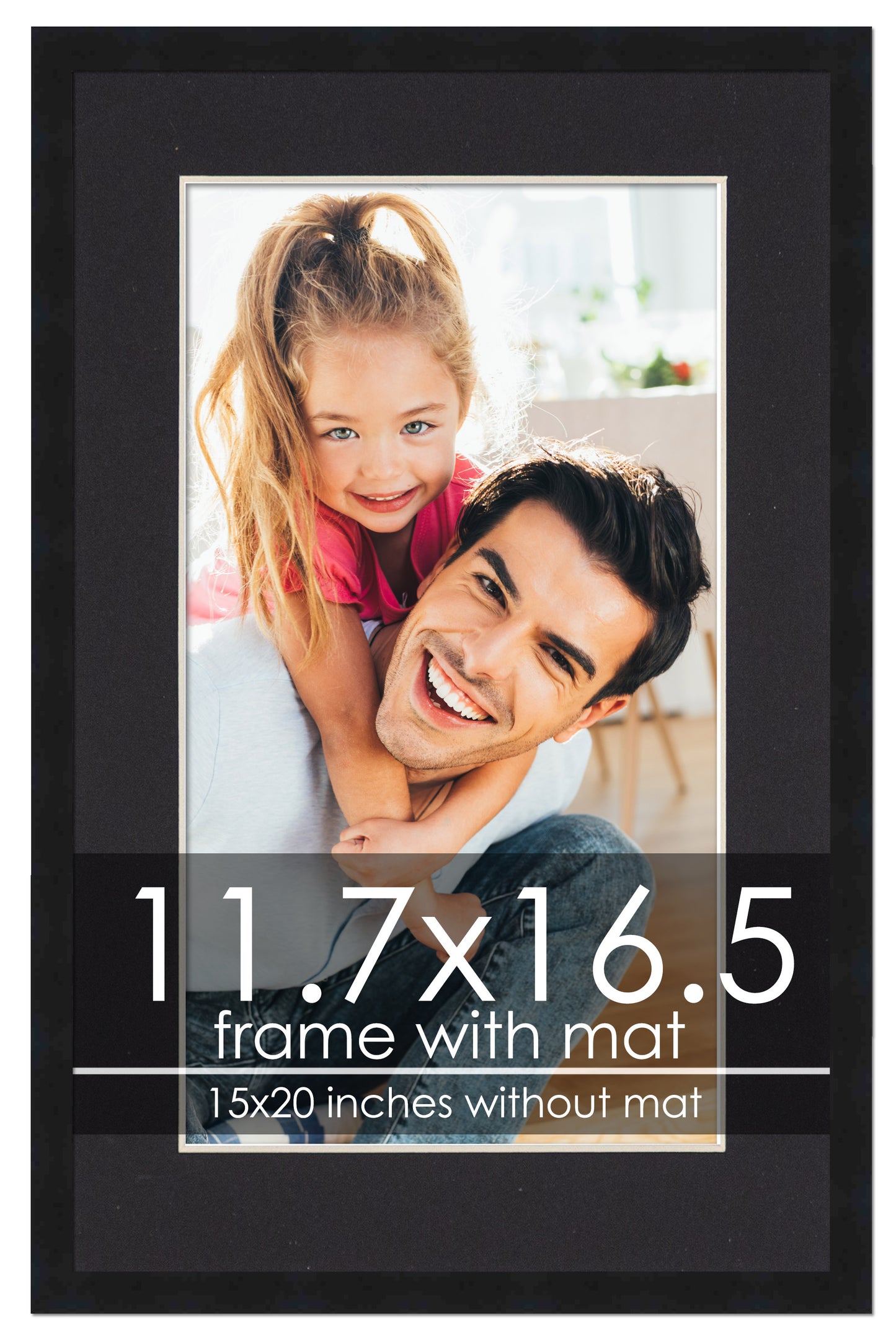 Black Frame with Black Mat