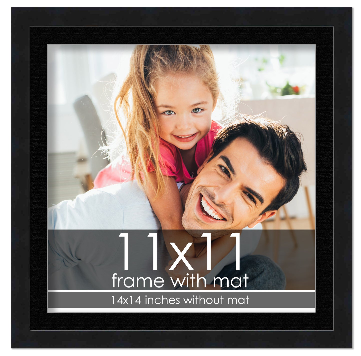 Black Frame with Black Mat