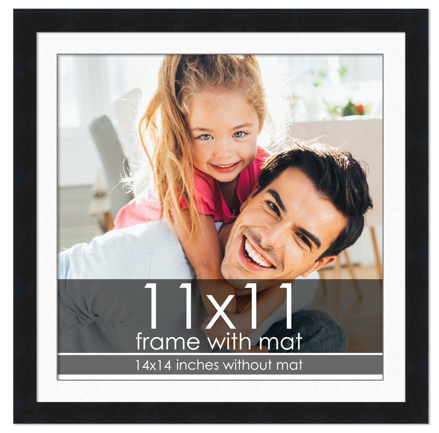 Black Frame with White Mat