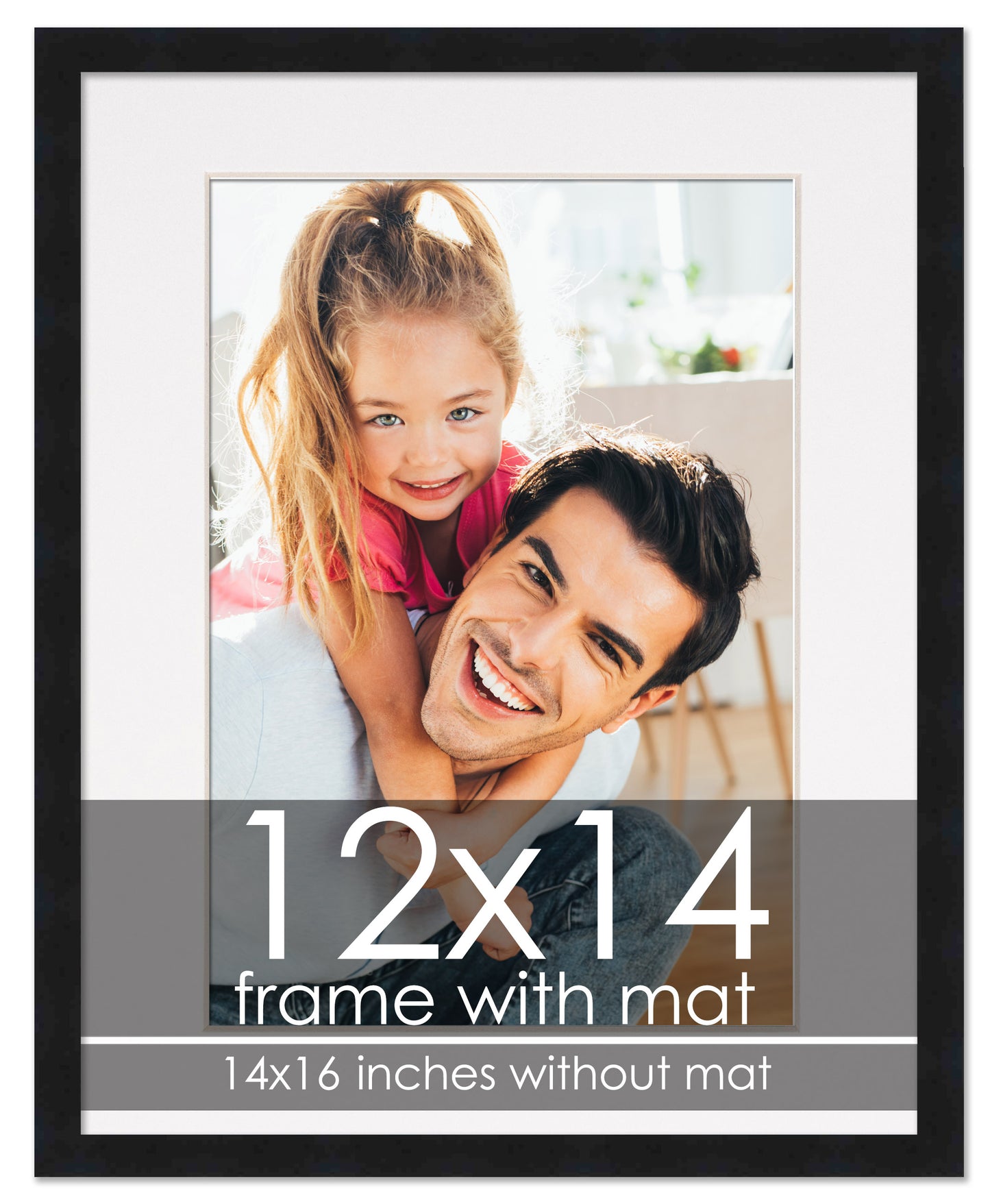 Black Frame with White Mat
