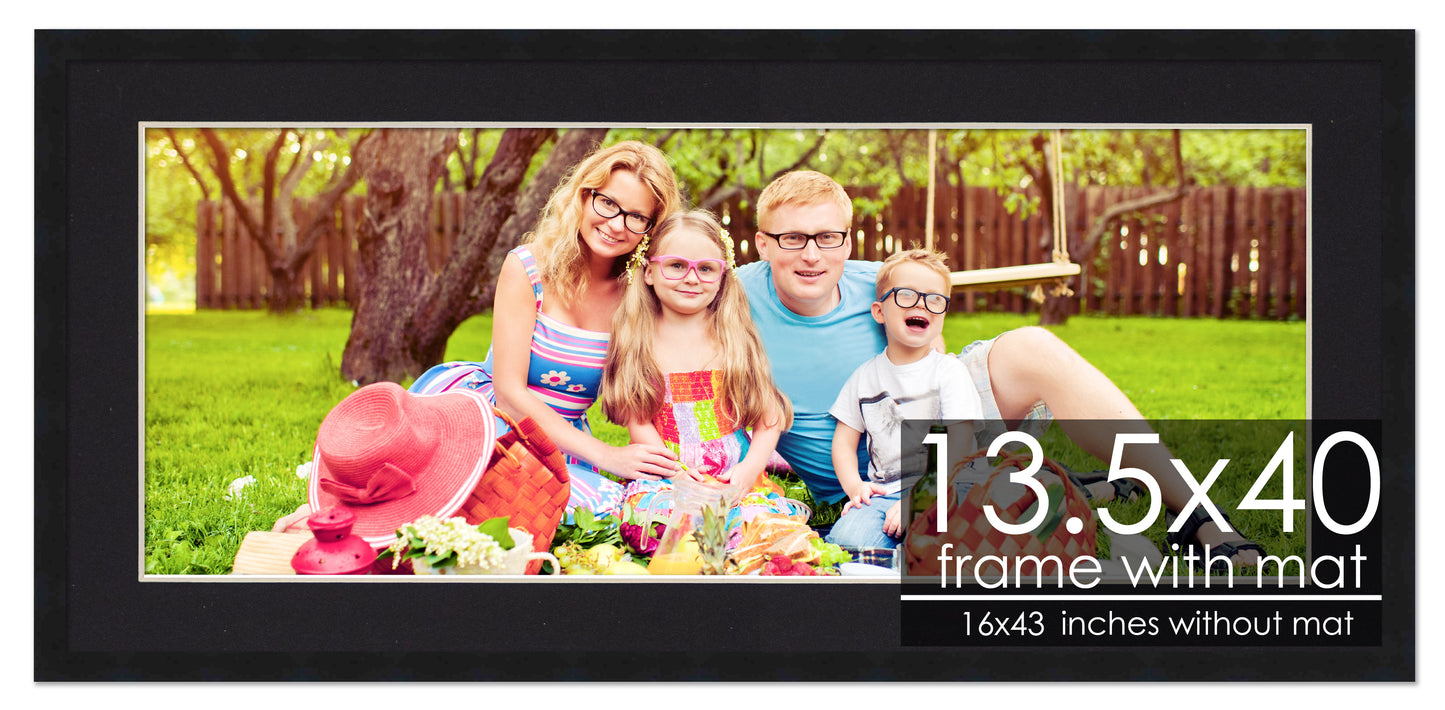 Black Frame with Black Mat