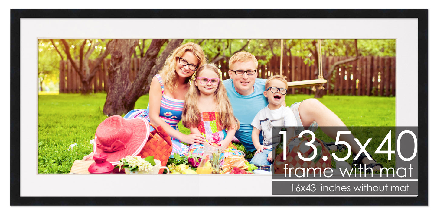 Black Frame with White Mat