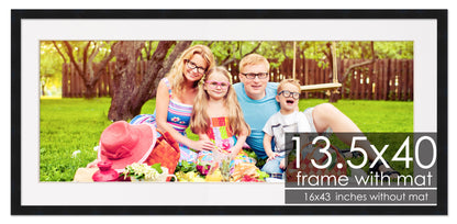 Black Frame with White Mat