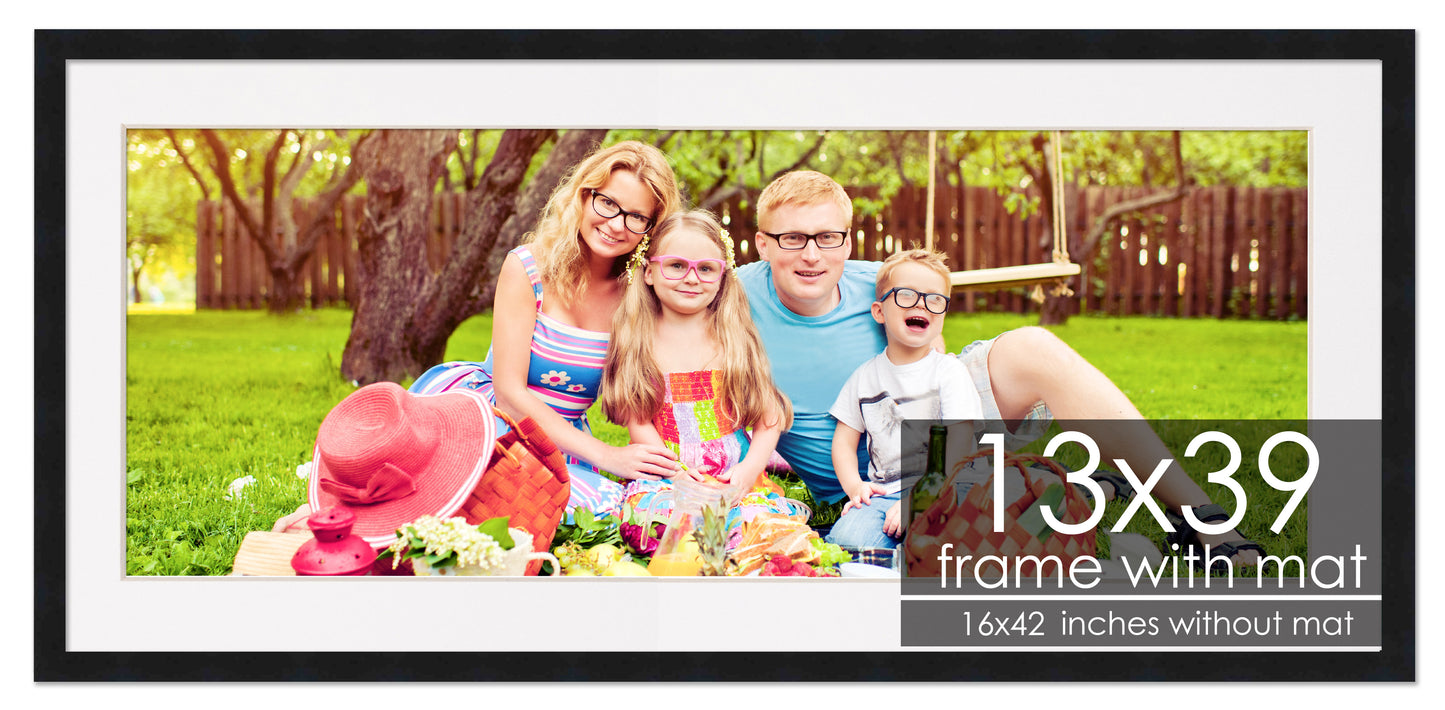 Black Frame with White Mat