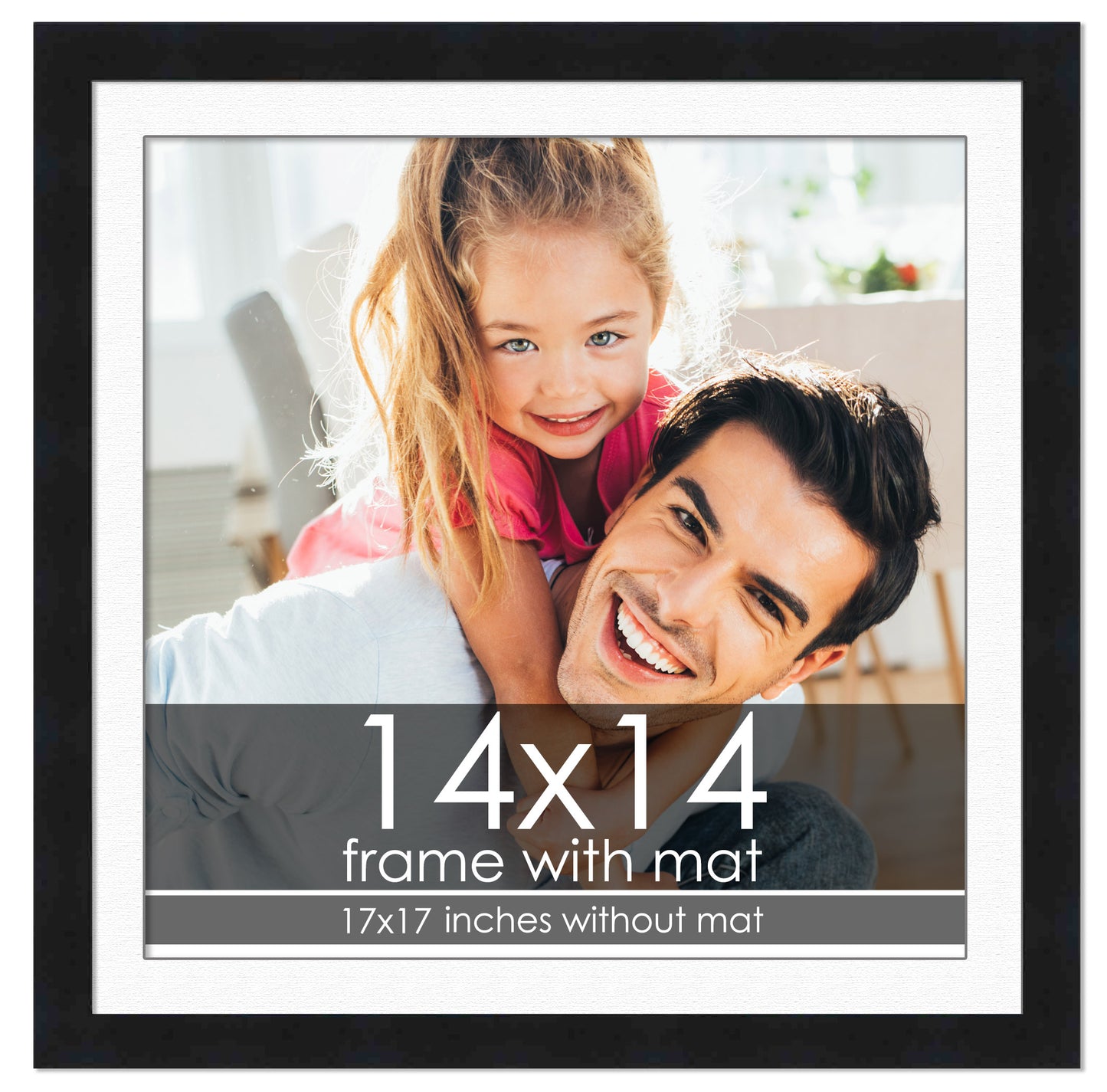 Black Frame with White Mat