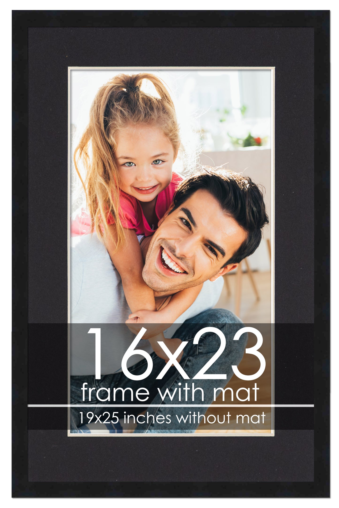 Black Frame with Black Mat