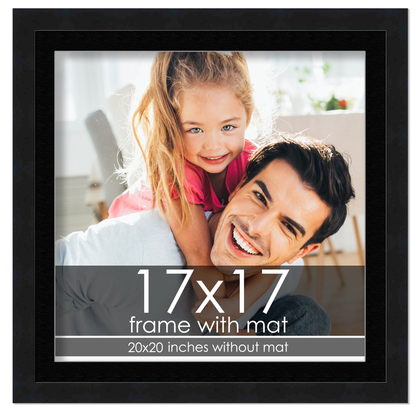 Black Frame with Black Mat
