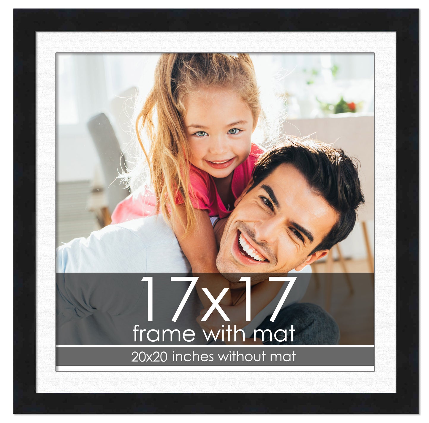 Black Frame with White Mat