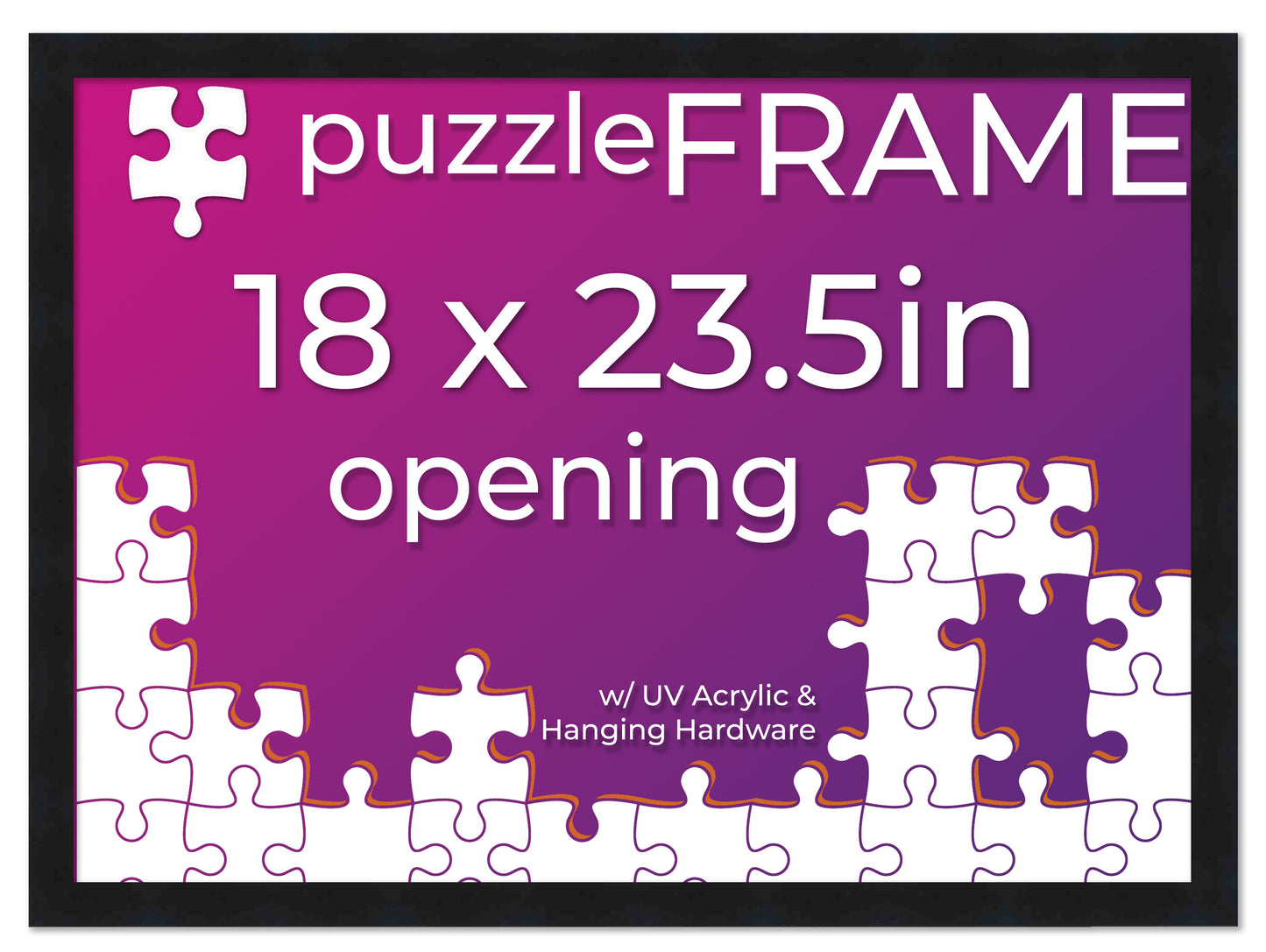 Black Frame for Jigsaw Puzzles