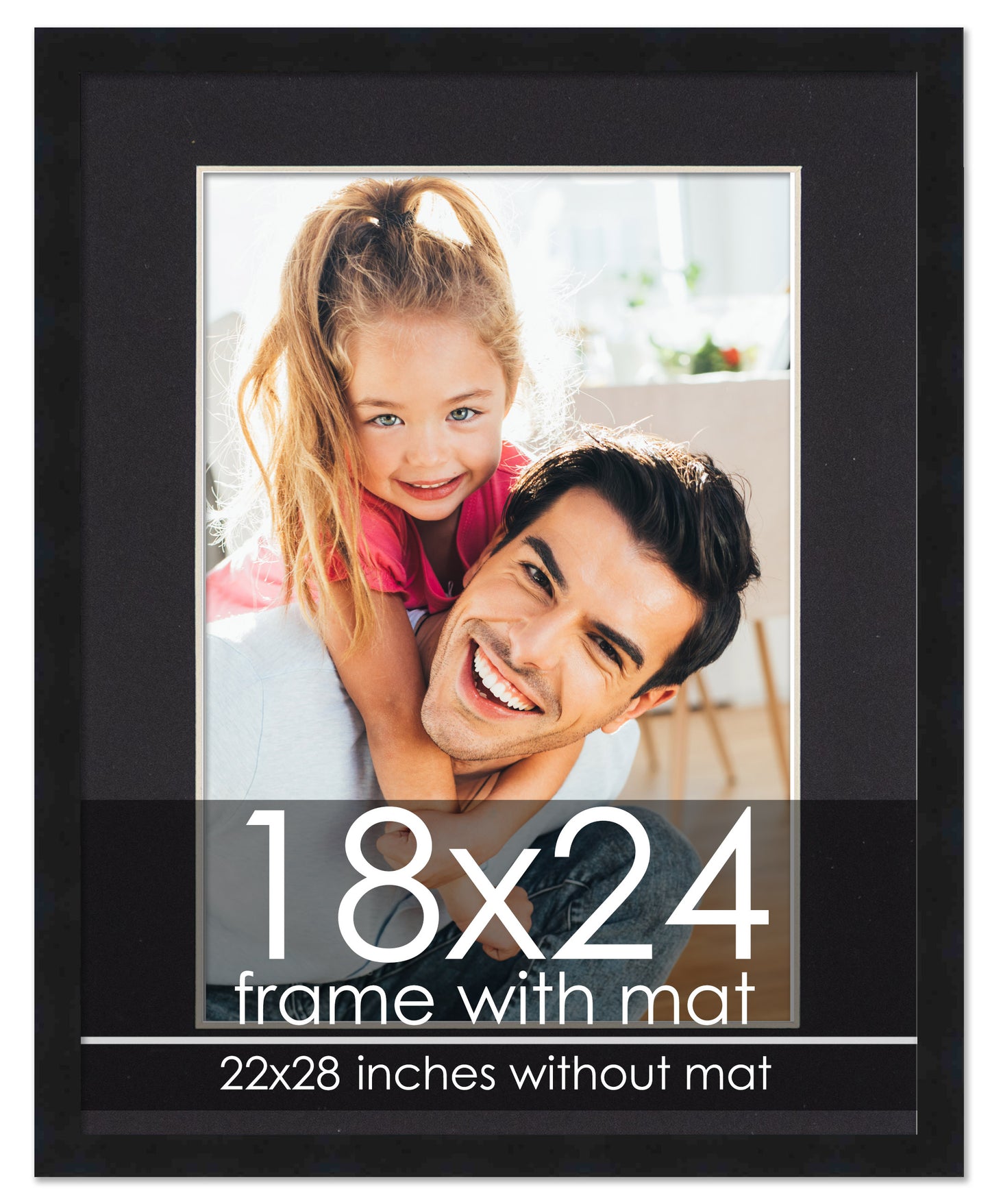Black Frame with Black Mat
