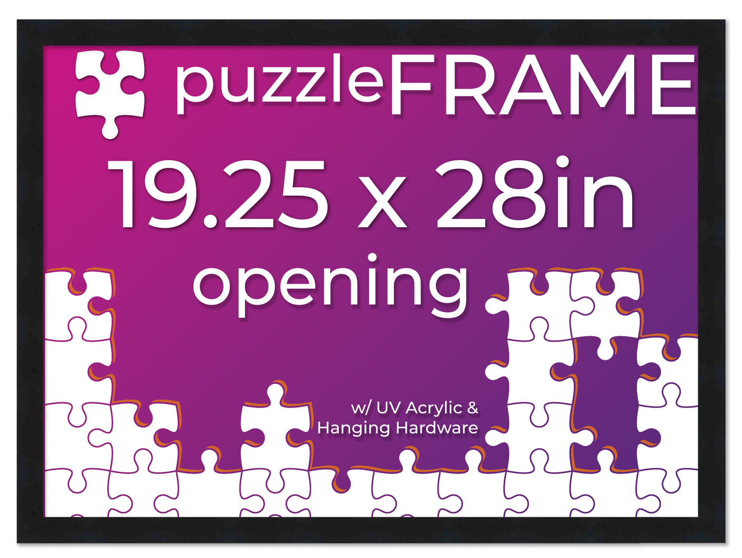 Black Frame for Jigsaw Puzzles