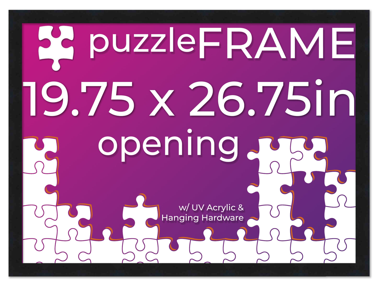 Black Frame for Jigsaw Puzzles