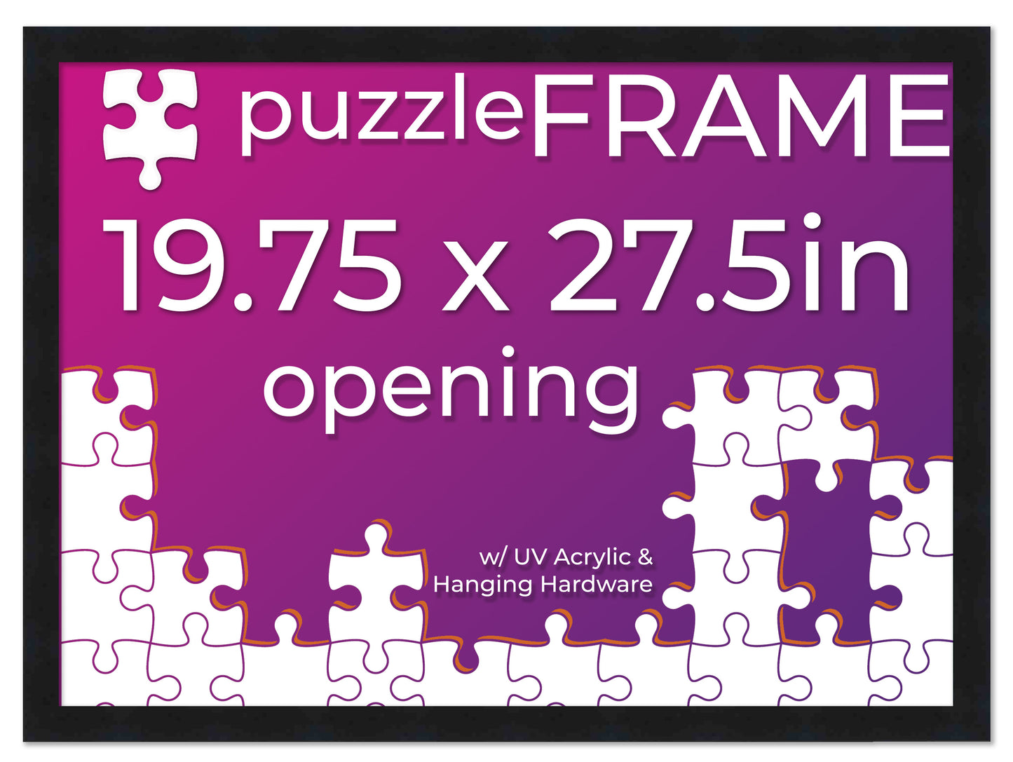 Black Frame for Jigsaw Puzzles