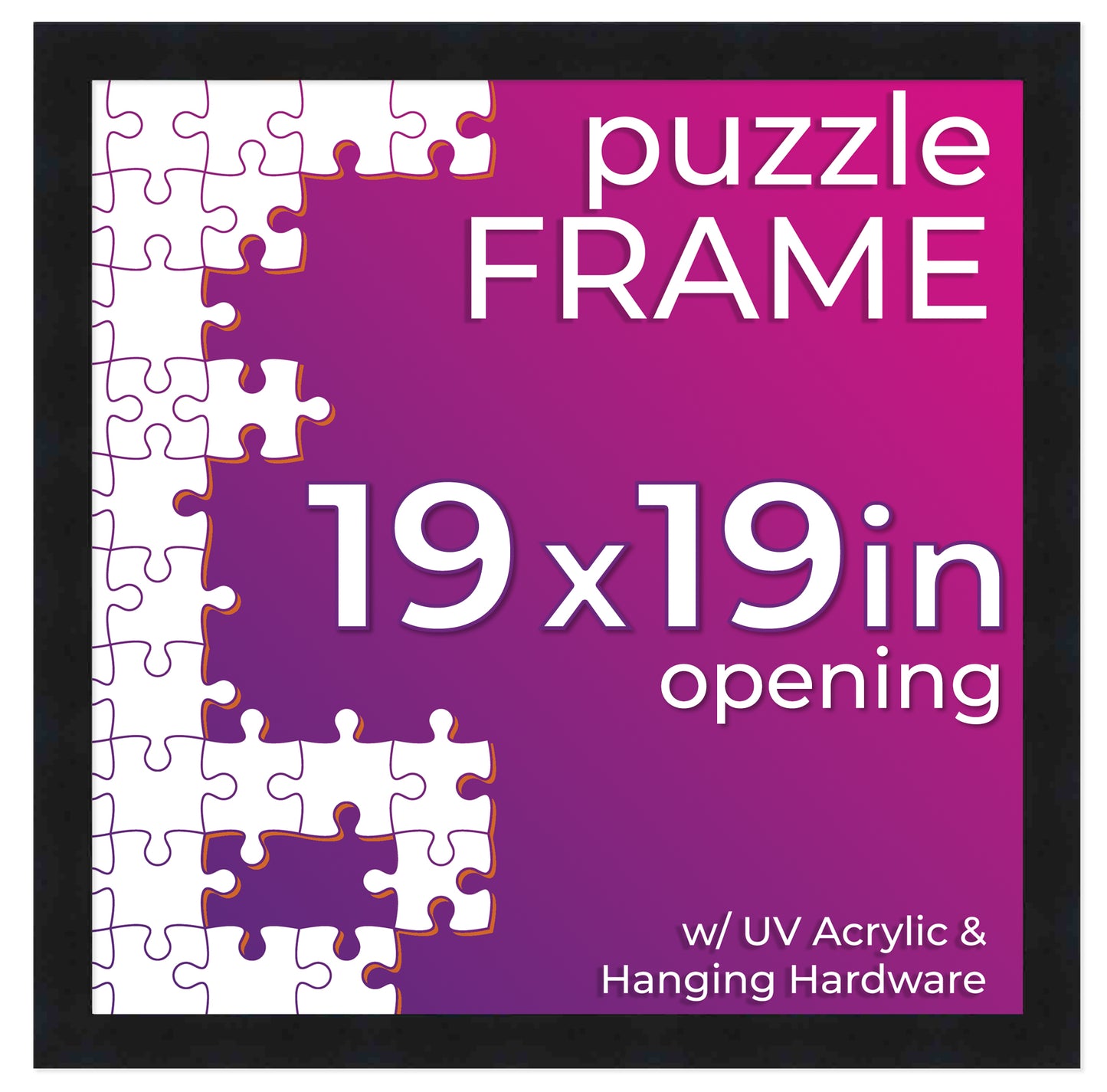 Black Frame for Jigsaw Puzzles