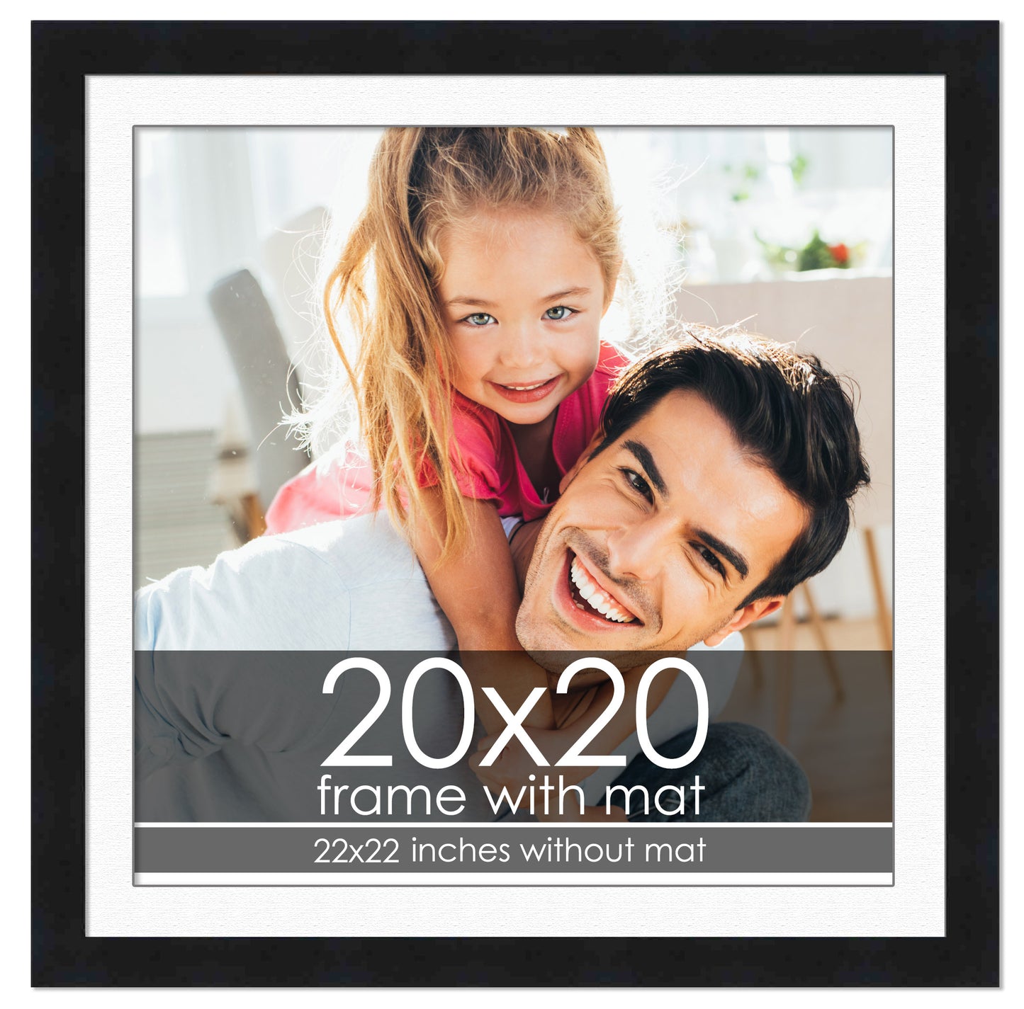 Black Frame with White Mat