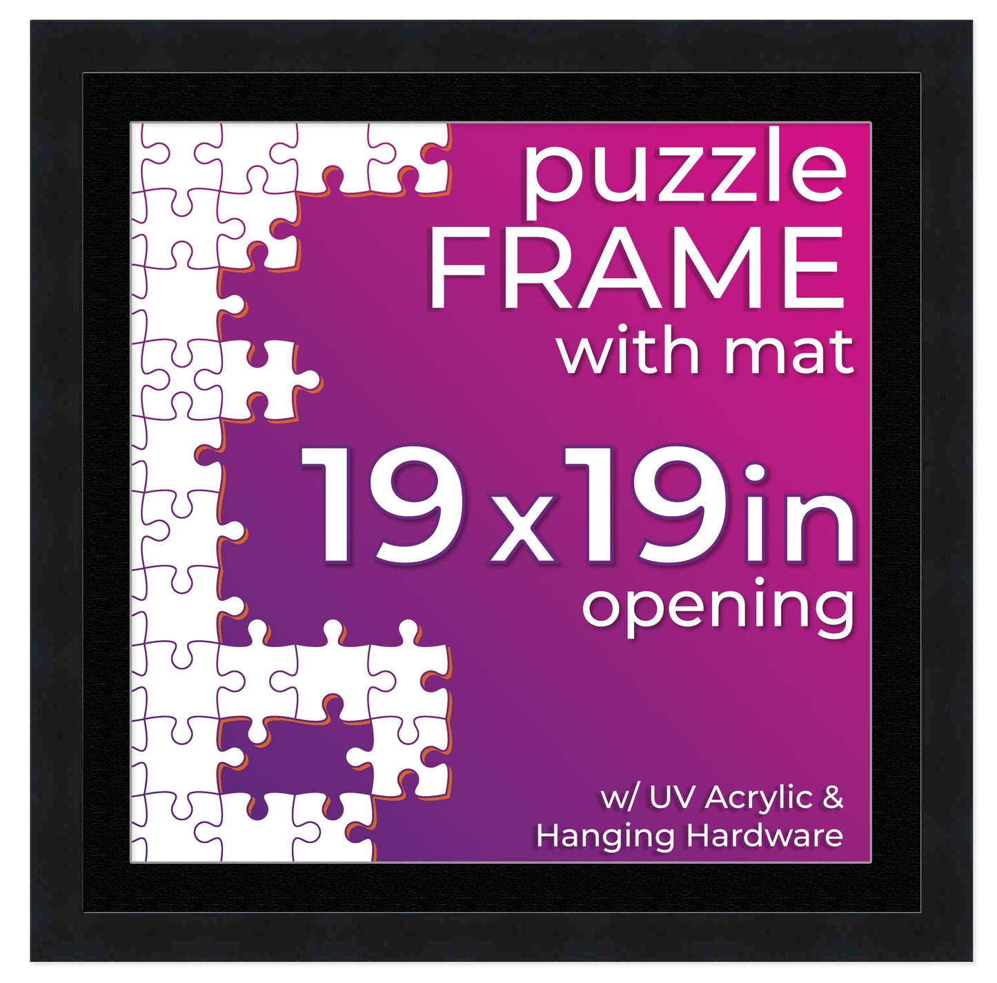 Contemporary Black Wood Picture Frame