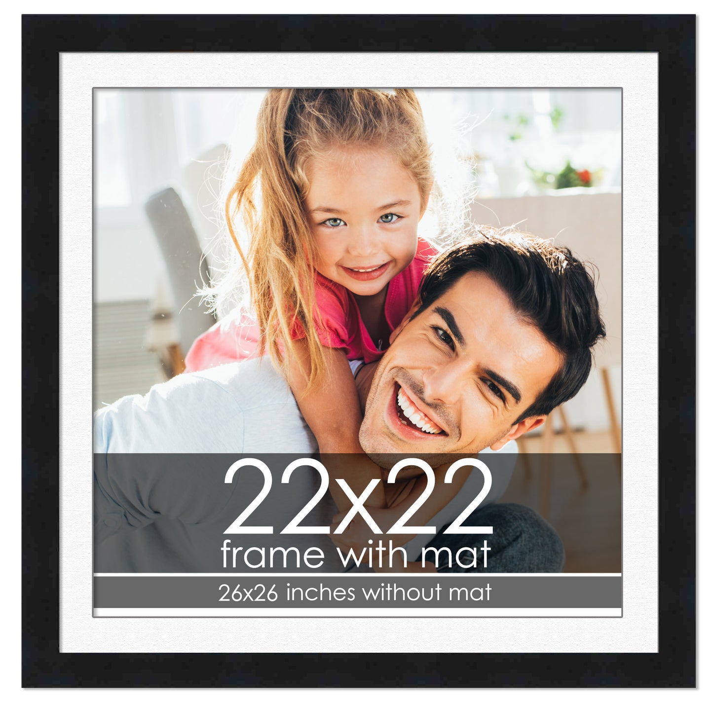 Black Frame with White Mat