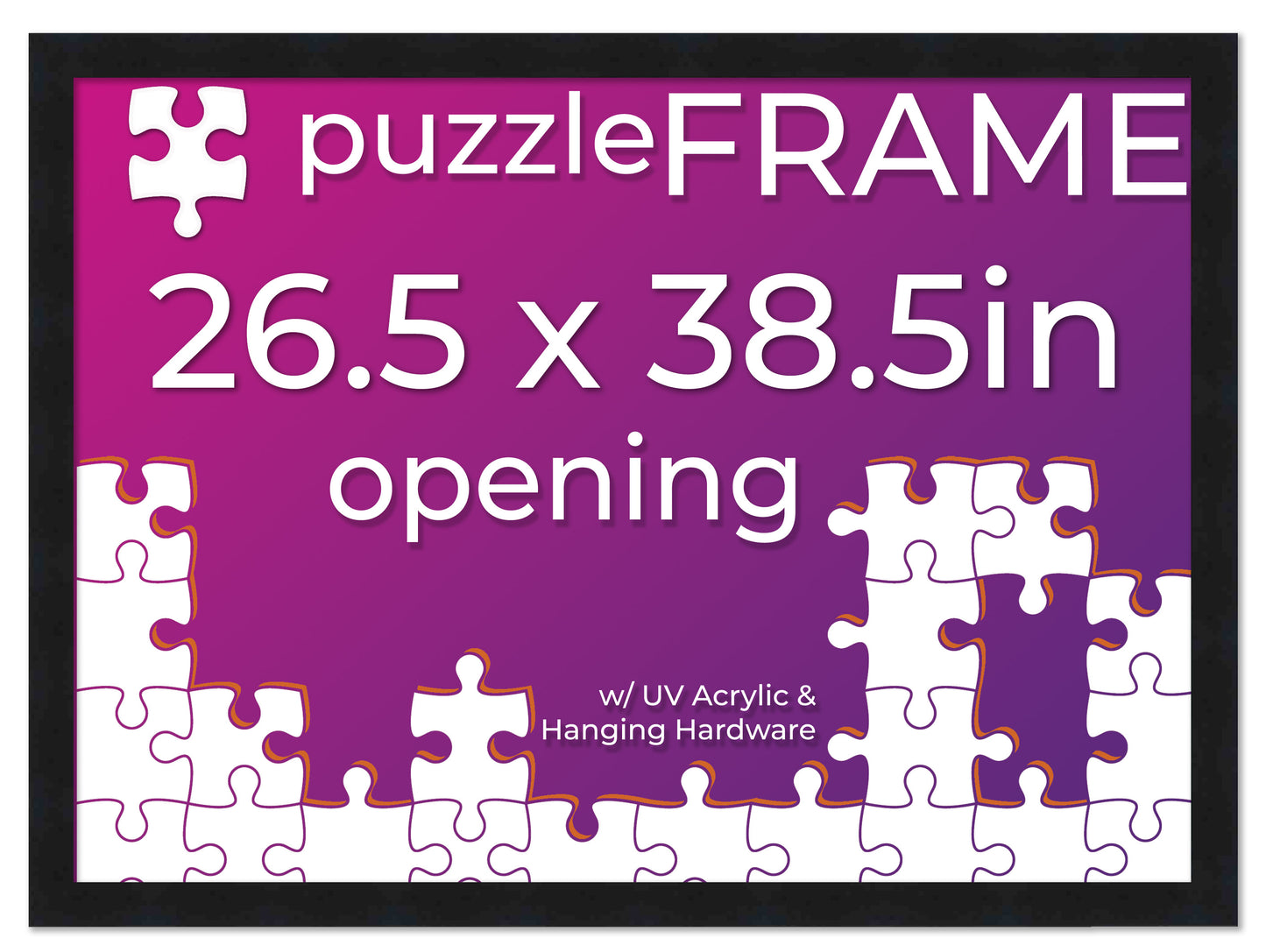 Black Frame for Jigsaw Puzzles