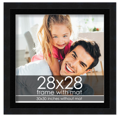 Black Frame with Black Mat