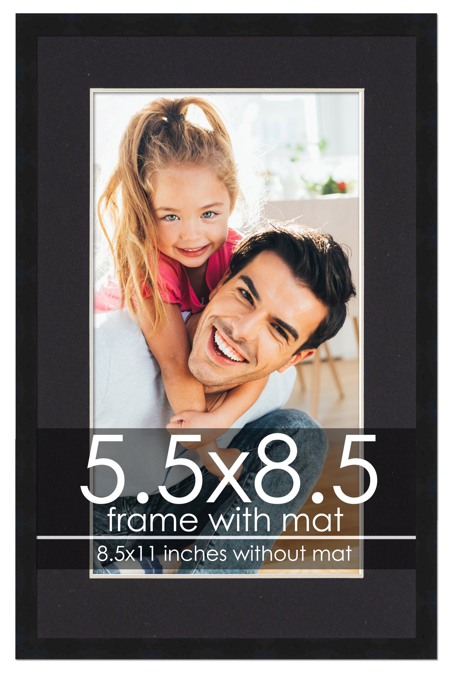 Black Frame with Black Mat