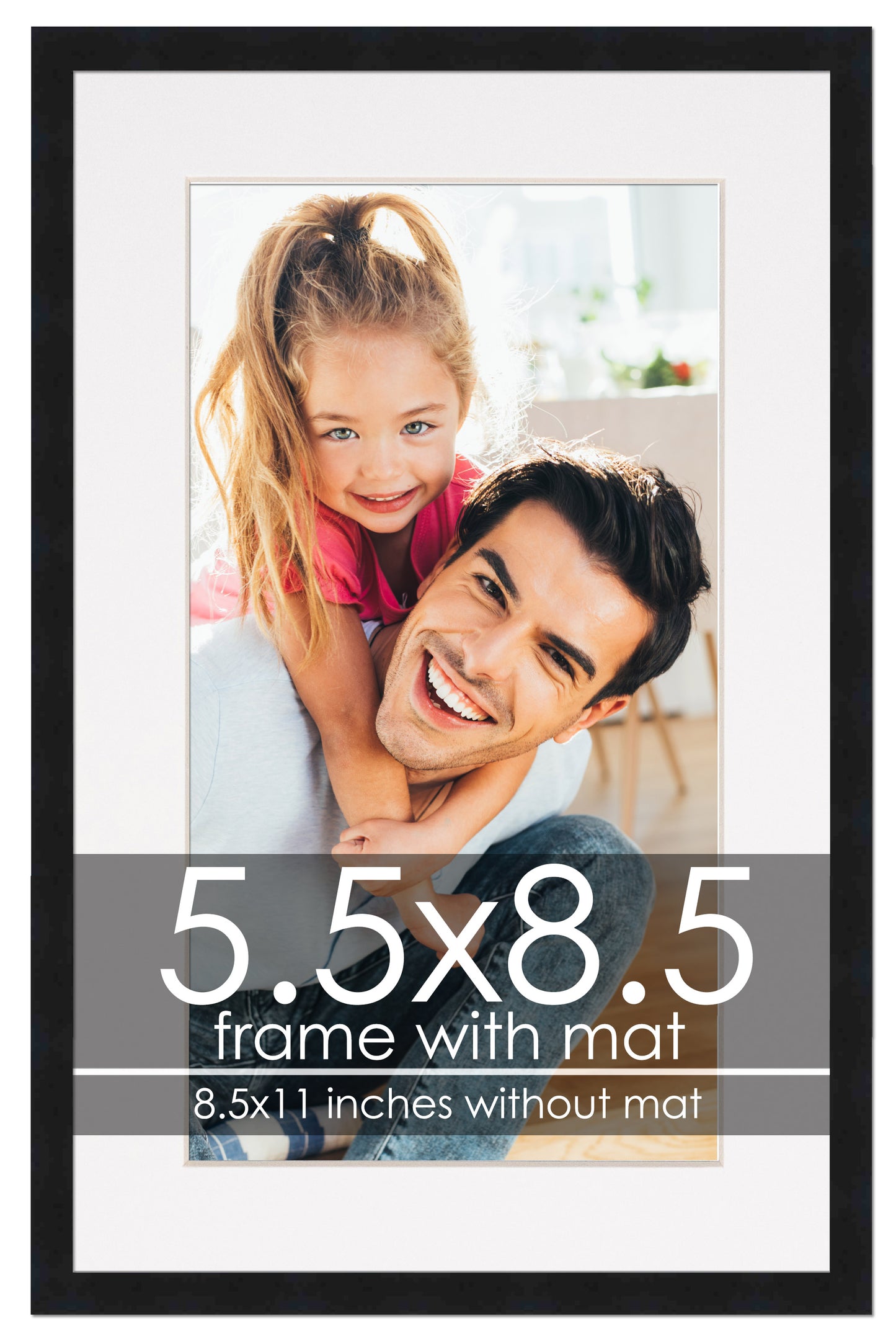 Black Frame with White Mat