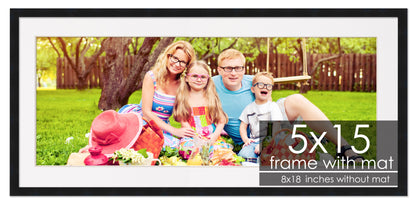 Black Frame with White Mat