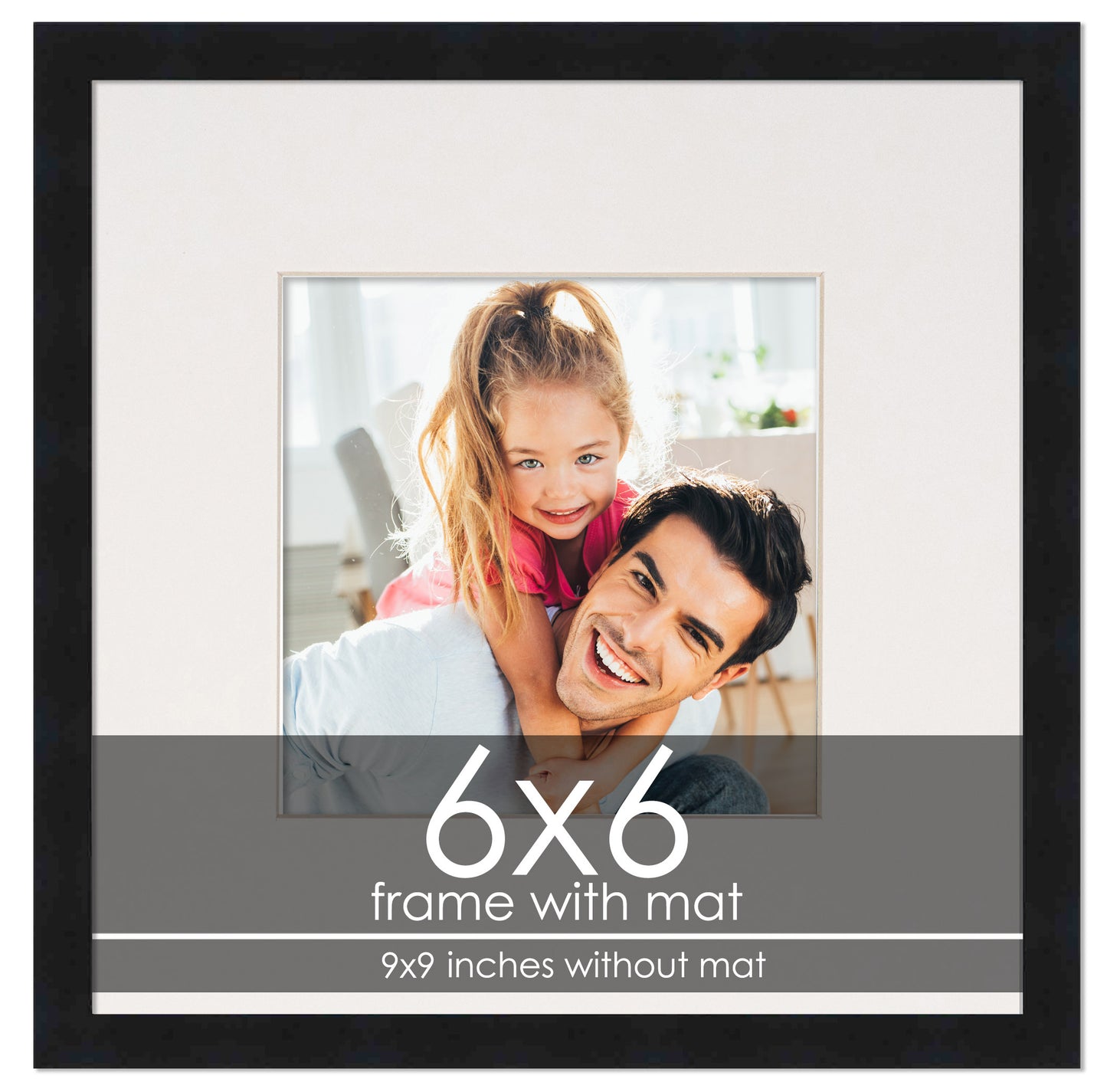 Black Frame with White Mat