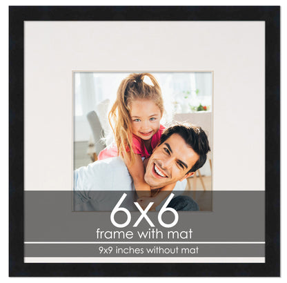 Black Frame with White Mat